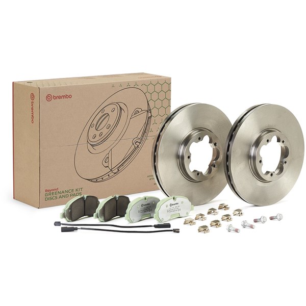 Bromssats, Skivbroms Ventilerad, Framaxel Brembo KT 10 059 BREMBO