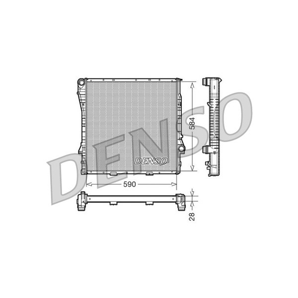 Kylare, motorkylning Denso DRM05115 DENSO