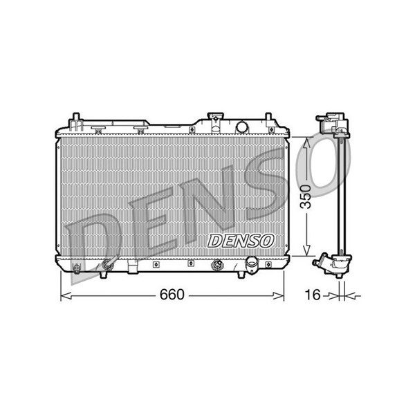 Kylare, motorkylning Denso DRM40010 DENSO