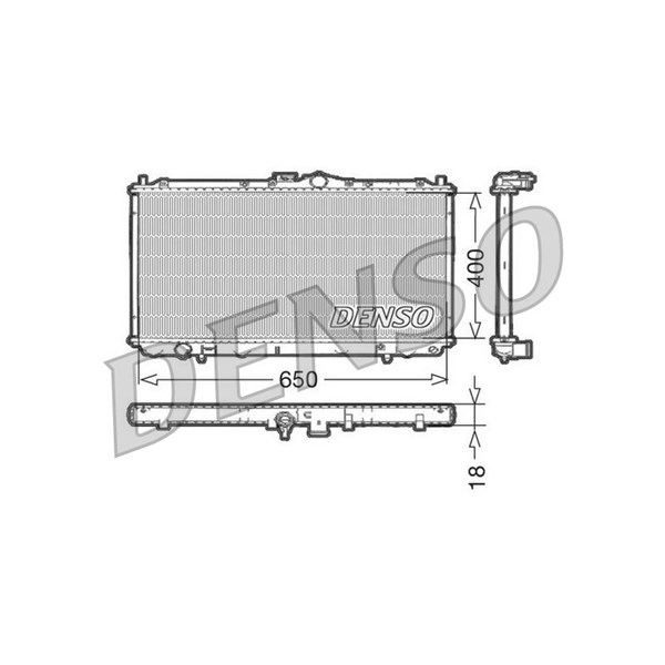 Kylare, motorkylning Denso DRM45010 DENSO
