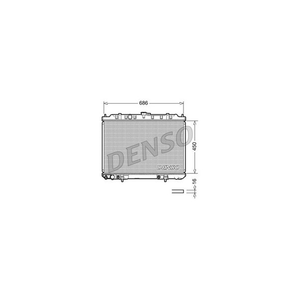 Kylare, motorkylning Denso DRM46008 DENSO