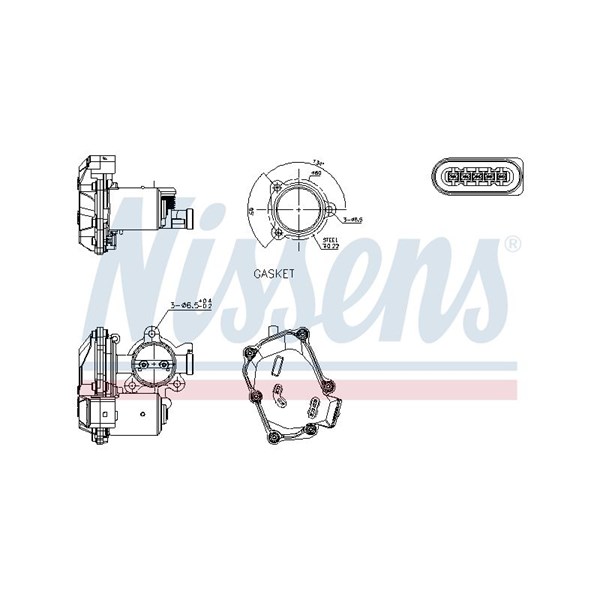 Egr-ventil Nissens 98419 NISSENS