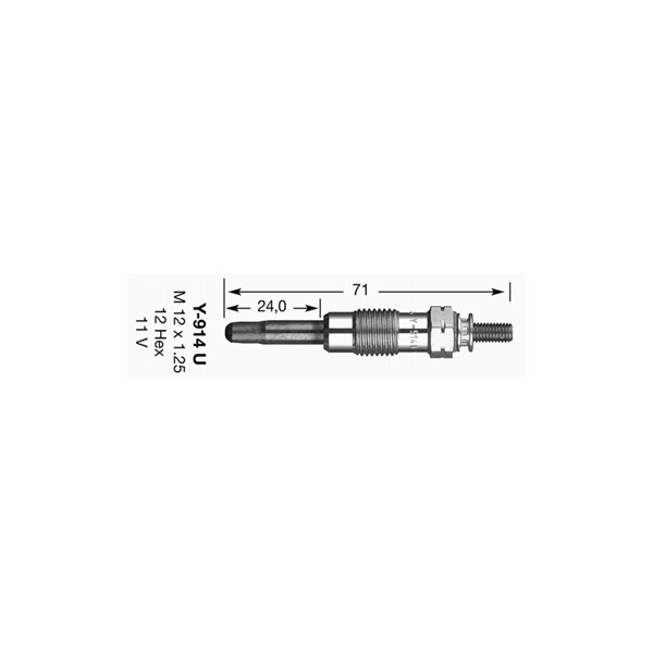 Glödstift 11,0V Ngk 2643 NGK