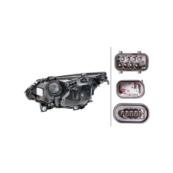 Strålkastare 12V, Höger Hella 1EL 160 296-001 HELLA