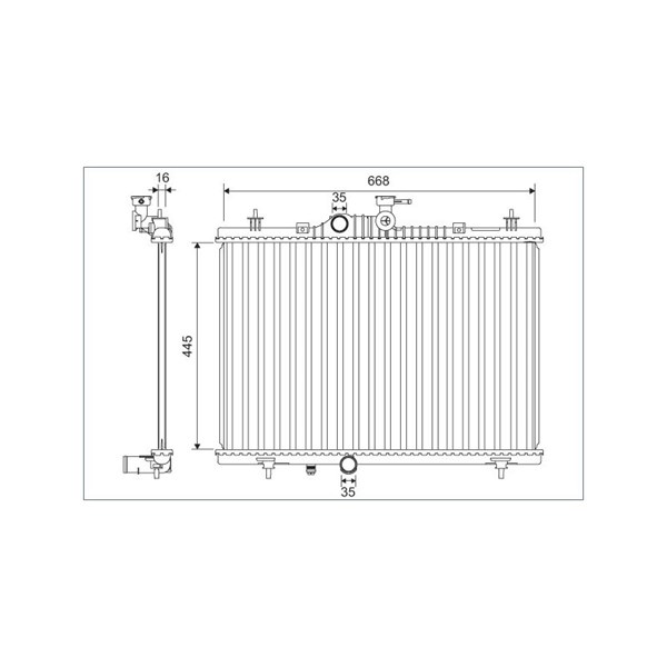 Kylare, motorkylning Valeo 701164 VALEO