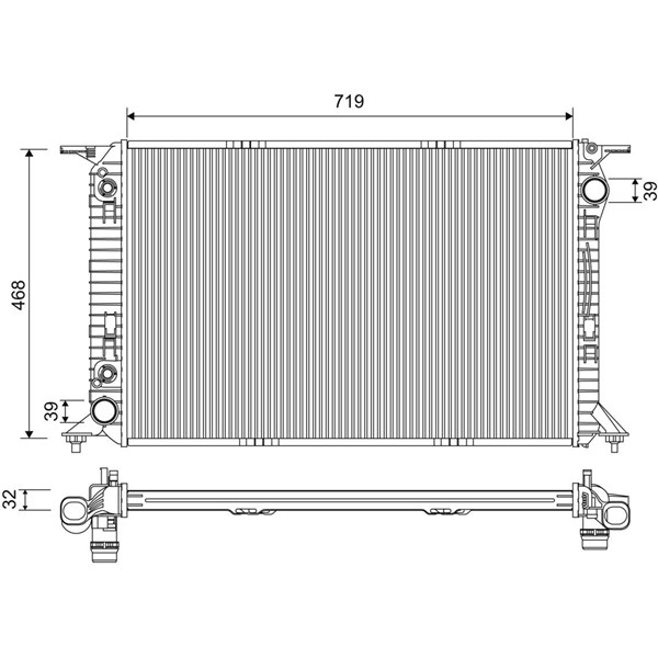 Kylare, motorkylning Valeo 701228 VALEO