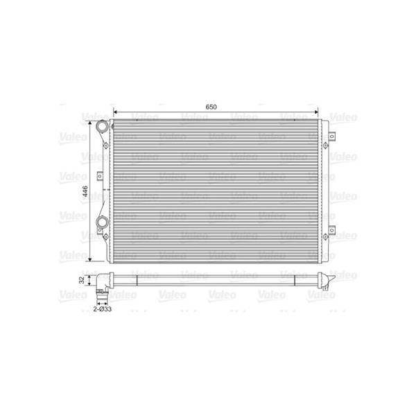 Kylare, motorkylning Valeo 734413 VALEO