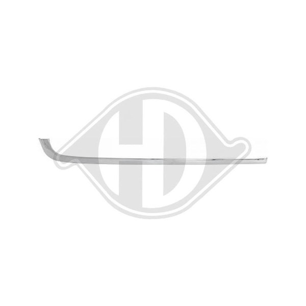 Prydnads- / Skyddslist, stötfångare, Höger bak Diederichs 1645058 DIEDERICHS