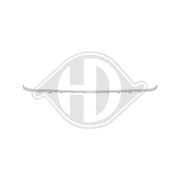Prydnads- / Skyddslist, stötfångare, Bak Diederichs 1656068 DIEDERICHS