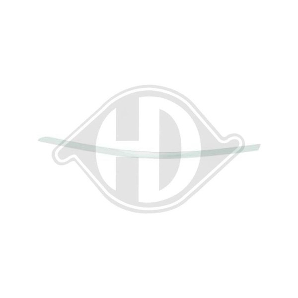 Prydnads- / Skyddslist, stötfångare, Höger bak Diederichs 1681166 DIEDERICHS