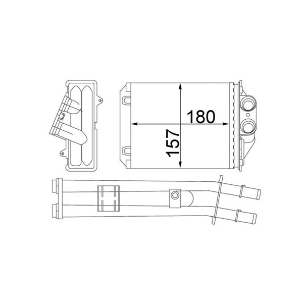 Värmeväxlare, kupévärme Mahle AH 213 000S MAHLE