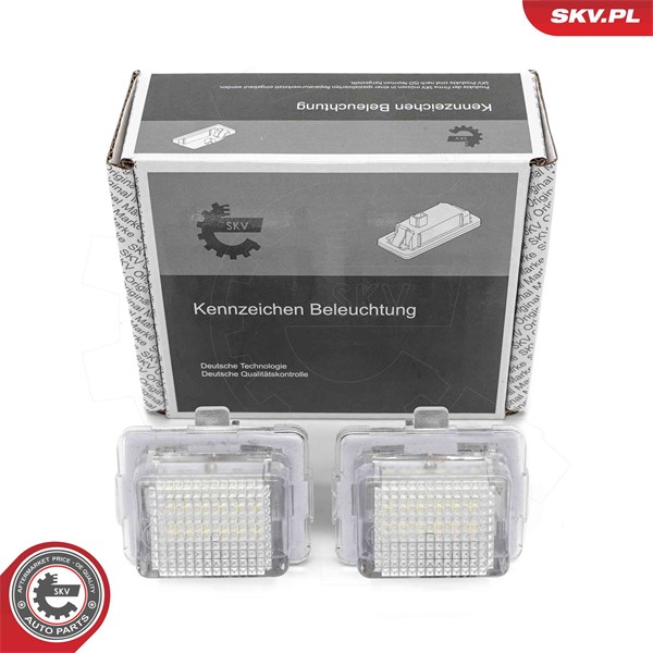 Belysning, registreringsskylt, Höger, Vänster Esen skv 72SKV510 ESEN SKV