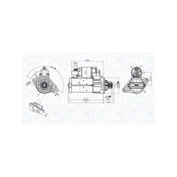 Startmotor 12V Magneti marelli 063725561010 MAGNETI MARELLI