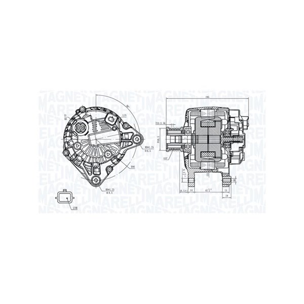 Generator 12V 150A Magneti marelli 063735356010 MAGNETI MARELLI