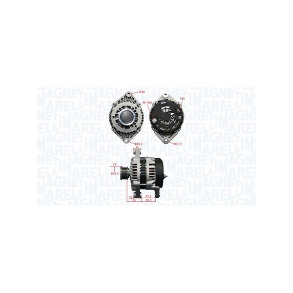 Generator 12V 120A Magneti marelli 063735380010 MAGNETI MARELLI
