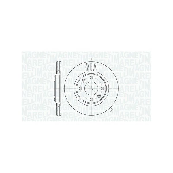 Bromsskiva Ventilerad, Framaxel Magneti marelli 361302040690 MAGNETI MARELLI