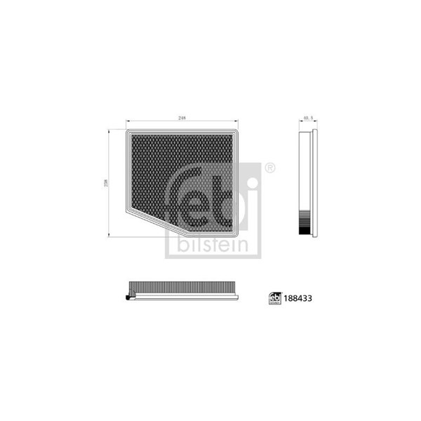 Luftfilter Febi bilstein 188433 FEBI BILSTEIN