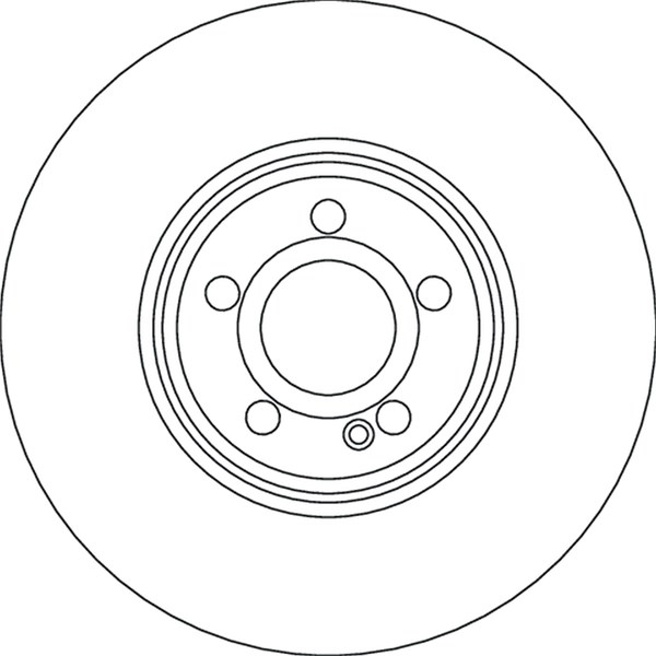Bromsskiva Ventilerad, Framaxel Trw DF6896S TRW