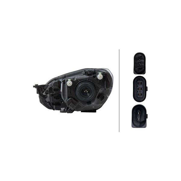 Strålkastare 12V, Höger Hella 1EL 012 644-021 HELLA