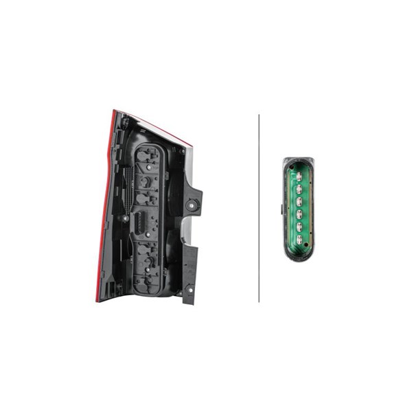 Baklykta 12V, Höger Hella 2SK 011 581-221 HELLA