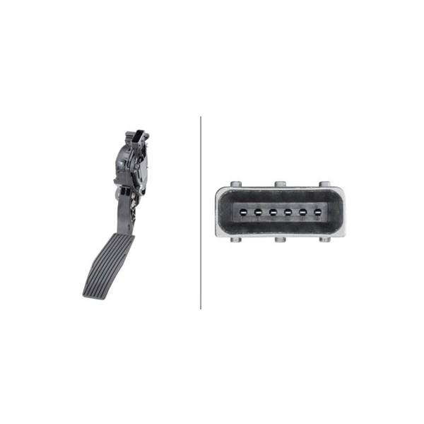 Sensor, gaspedalposition Hella 6PV 009 765-711 HELLA