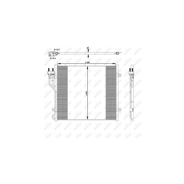 Kondensor, klimatanläggning Nrf 350129 NRF