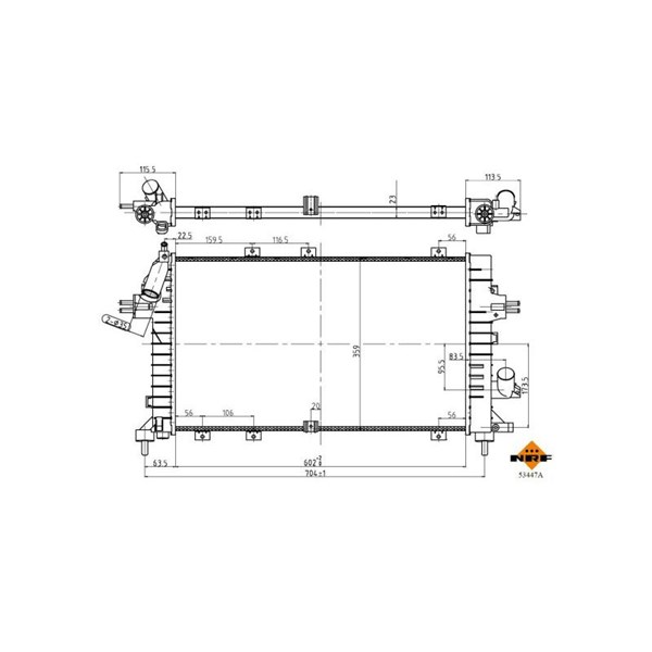 Kylare, motorkylning Nrf 53447A NRF Kylare, motorkylning Nrf 53447A NRF