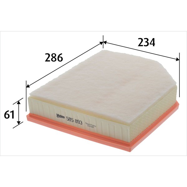 Luftfilter Valeo 585893 VALEO