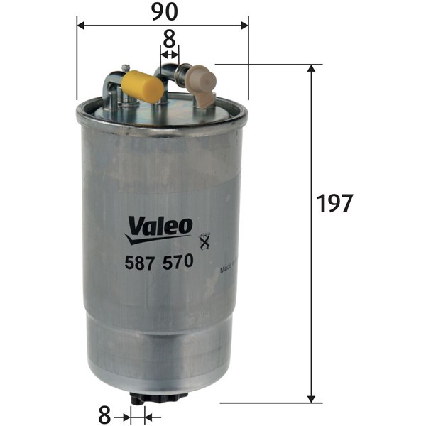 Bränslefilter Valeo 587570 VALEO