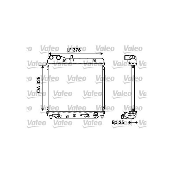 Kylare, motorkylning Valeo 734218 VALEO
