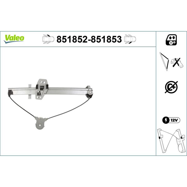Fönsterhiss, Vänster fram Valeo 851852 VALEO