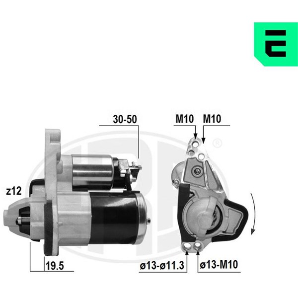 Startmotor 12V