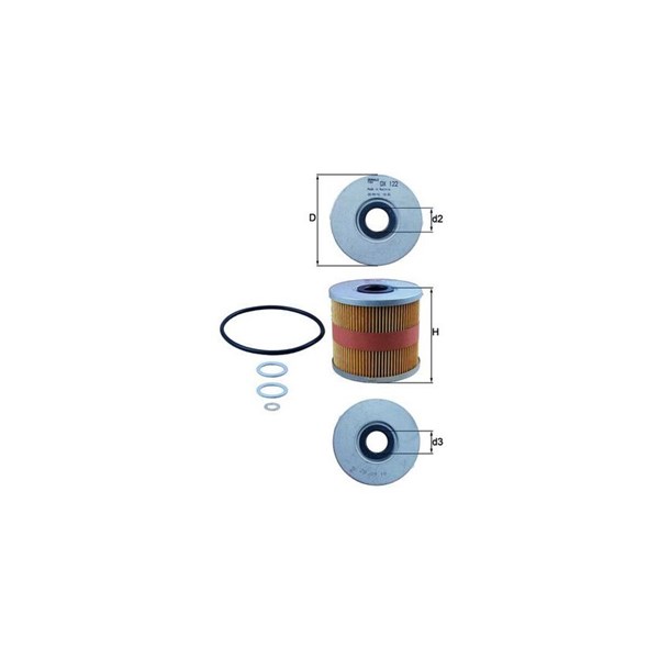Oljefilter Mahle OX 122D MAHLE