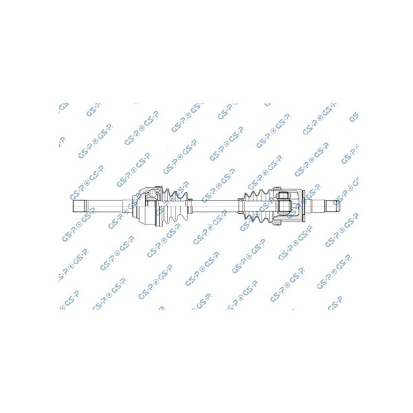 Drivaxel, framaxel vänster Gsp 202983 GSP