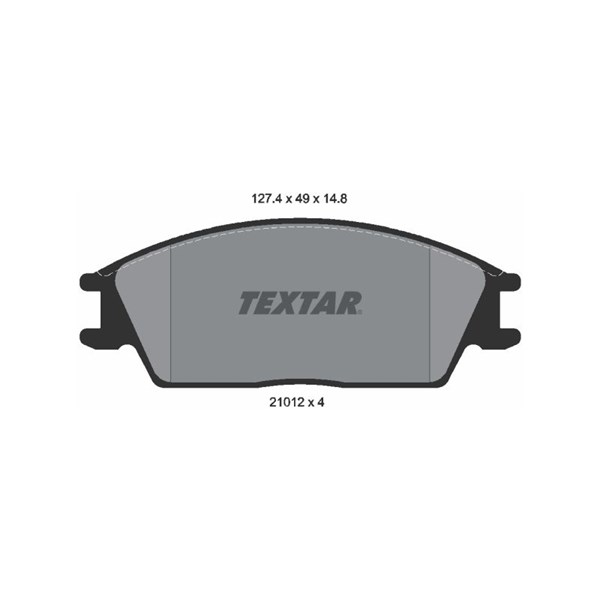 Bromsbeläggsats, Framaxel Textar 2101204 TEXTAR