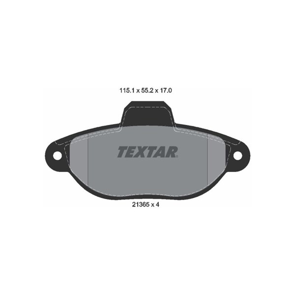Bromsbeläggsats, Framaxel Textar 2136502 TEXTAR