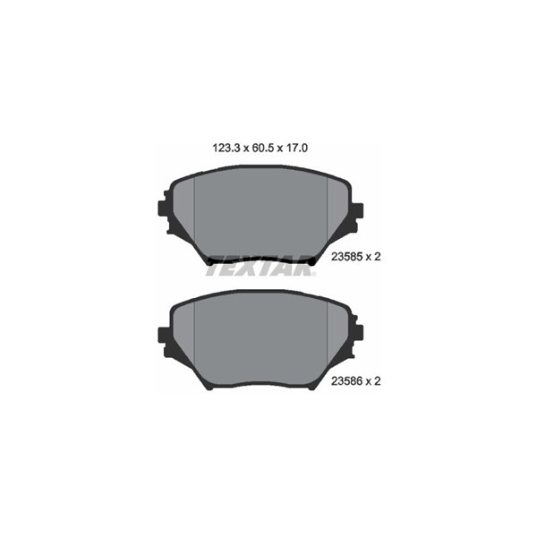 Bromsbeläggsats, Framaxel Textar 2358501 TEXTAR