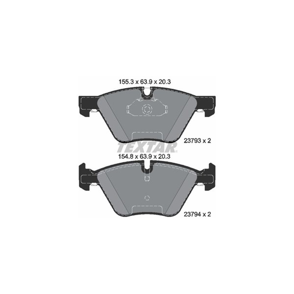 Bromsbeläggsats, Framaxel Textar 2379301 TEXTAR