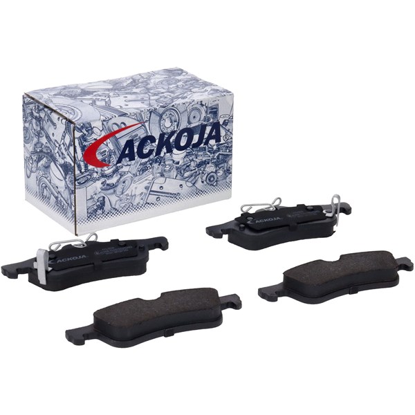 Bromsbeläggsats, Bakaxel Ackoja Green mobility parts A70-0039 ACKOJA