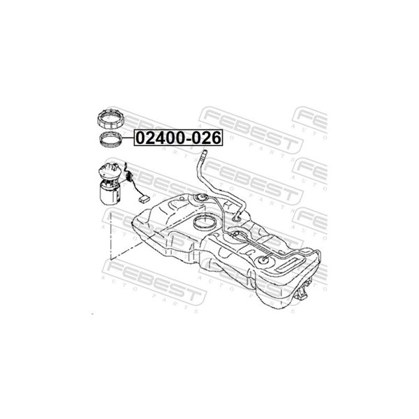 Packning, bränsletank Febest 02400-026 FEBEST Packning, bränsletank Febest 02400-026 FEBEST