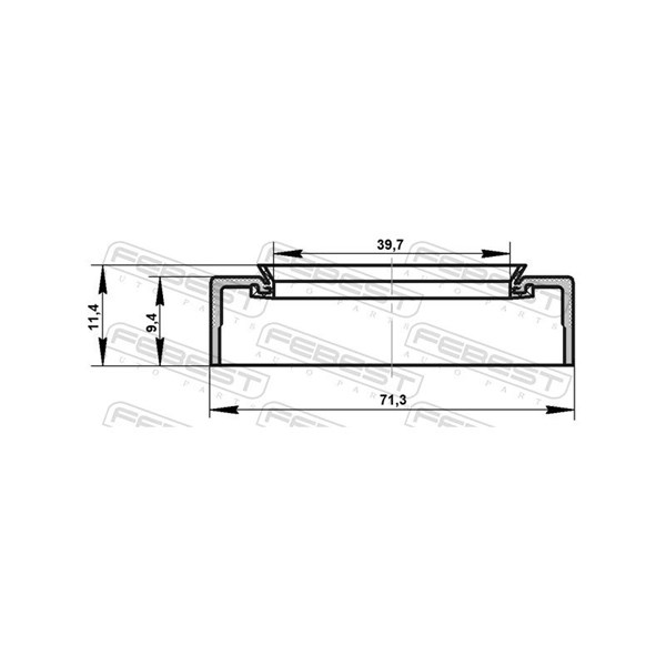 Axelpackning, drivaxel Febest 95AES-40710911X FEBEST Axelpackning, drivaxel Febest 95AES-40710911X FEBEST