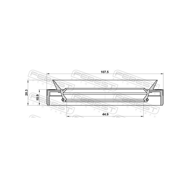 Oljepackningsring, differential, Bakaxel Febest 95MES-461071120C FEBEST Oljepackningsring, differential, Bakaxel Febest 95MES-461071120C FEBEST