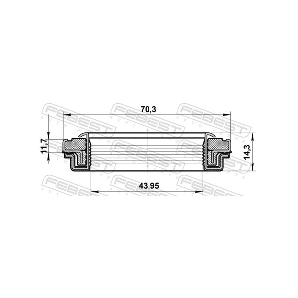 Oljetätningsring, fördelarväxel Febest 95RCW-44701214X FEBEST Oljetätningsring, fördelarväxel Febest 95RCW-44701214X FEBEST