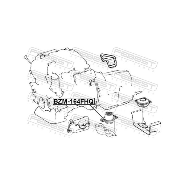 Motorkudde, Fram Febest BZM-164FHQ FEBEST Motorkudde, Fram Febest BZM-164FHQ FEBEST