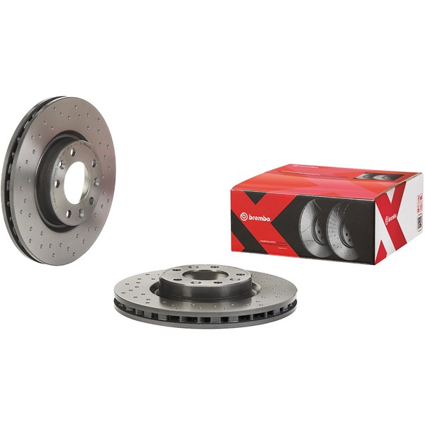Bromsskiva Hålad/ventilerad, Framaxel Brembo 09.C658.1X BREMBO