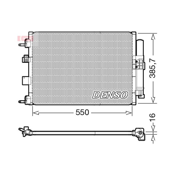 Kondensor, klimatanläggning Denso DCN10046 DENSO