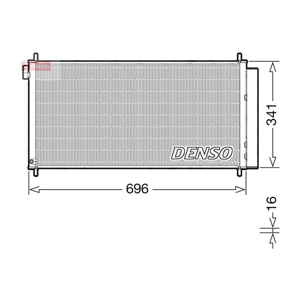 Kondensor, klimatanläggning Denso DCN50121 DENSO