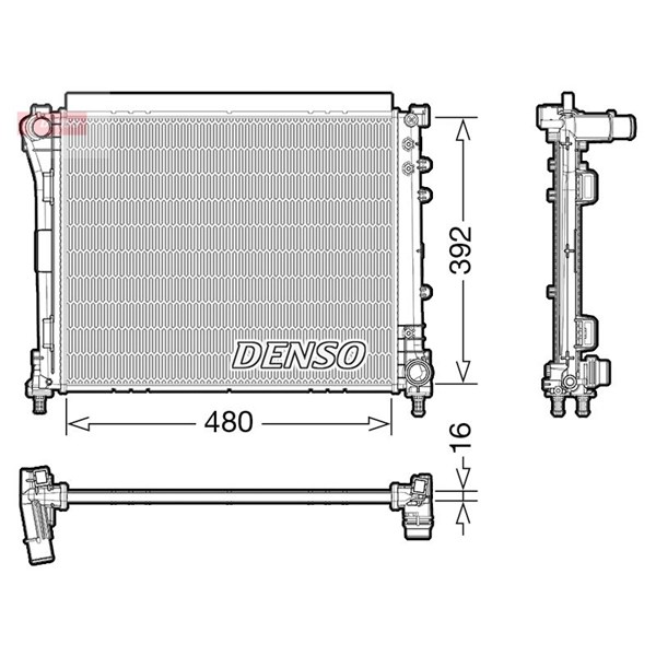 Kylare, motorkylning Denso DRM09006 DENSO