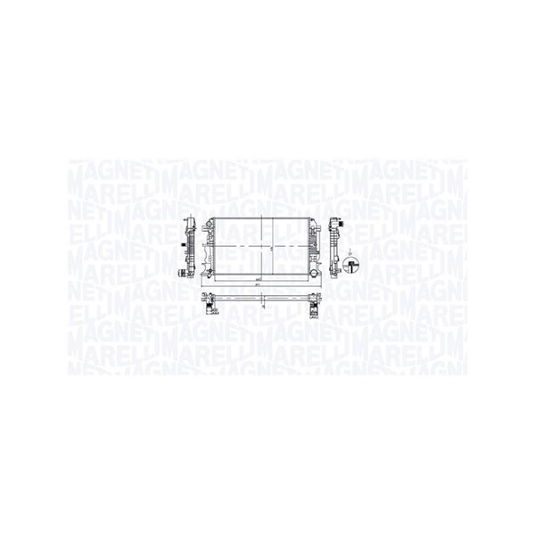 Kylare, motorkylning Magneti marelli 350213212600 MAGNETI MARELLI