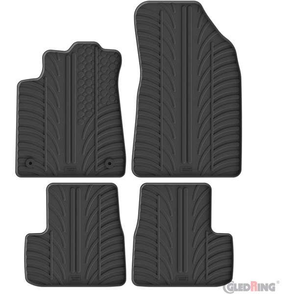 Gummimatta, kupé Citroen C3 IV excl. e-C3 2024-, Fram eller bak G GledRing